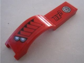 Vehicle, Mudguard 1 x 4 1/2 with Headlights and 'RX 2' Pattern Model Left Side (Stickers) - Set 8495