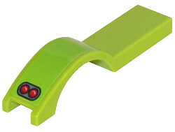 Vehicle, Mudguard 1 x 4 1/2 with 2 Red Taillights Pattern Model Right Side (Sticker) - Set 8302