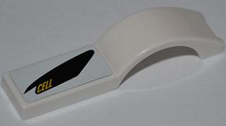 Vehicle, Mudguard 1 x 4 1/2 with 'CELLFISH' Pattern Model Right Side (Sticker) - Set 8149