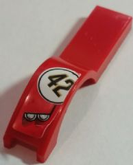 Vehicle, Mudguard 1 x 4 1/2 with Double Headlights and '42' Pattern Model Left Side (Sticker) - Set 8147