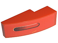 Slope, Curved 3 x 1 with Taillight Pattern Left (Sticker) - Set 8671