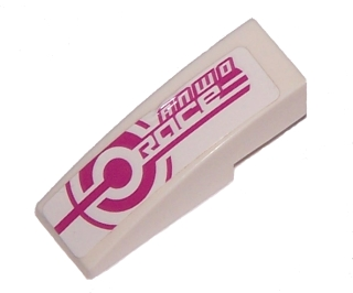 Slope, Curved 3 x 1 with ANWO RACE Pattern (Sticker) - Set 8131