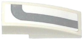 Slope, Curved 3 x 1 with Curved Light Bluish Gray Stripe Pattern Model Right Side (Sticker) - Set 75912