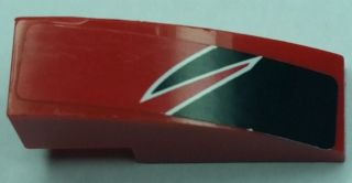 Slope, Curved 3 x 1 with Black Togokahn Pattern, Model Middle Right (Sticker) - Set 8159