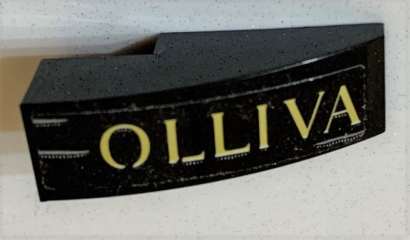 Slope, Curved 3 x 1 with 'OLLIVA' Pattern (Sticker) - Set 75978