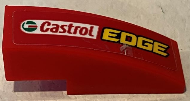 Slope, Curved 3 x 1 with 'Castrol EDGE' Pattern Model Left Side (Sticker) - Set 75881