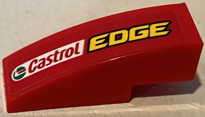 Slope, Curved 3 x 1 with 'Castrol EDGE' Pattern Model Right Side (Sticker) - Set 75881