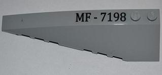 Wedge 10 x 3 Left with 'MF-7198' Pattern (Sticker) - Set 7198