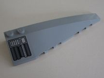 Wedge 10 x 3 Right with Silver Machinery Pattern (Sticker) - Set 8036