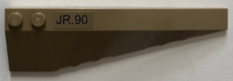 Wedge 10 x 3 Right with 'JR.90' Pattern (Sticker) - Set 76075