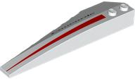 Wedge 10 x 3 Right with Black 'Concorde' and Red Triangle / Tapered Stripe Pattern