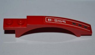 Slope, Curved 8 x 1 x 1 2/3 with Arch and 2 Recessed Studs with Vents and '8-059' Pattern Model Right Side (Sticker) - Set 8059