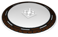 Dish 10 x 10 Inverted (Radar) - Hollow Studs with Wheel / Tire Pattern
