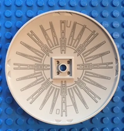 Dish 10 x 10 Inverted (Radar) - Solid Studs with Radiating Spokes Pattern on Concave Side (Millennium Falcon UCS - 2nd edition)