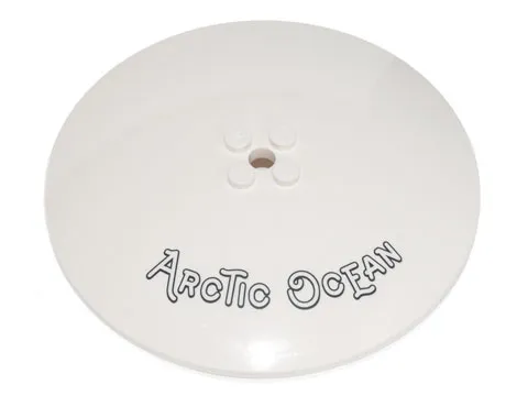 Dish 10 x 10 Inverted (Radar) - Solid Studs with Black Outline 'ARCTIC OCEAN' Pattern