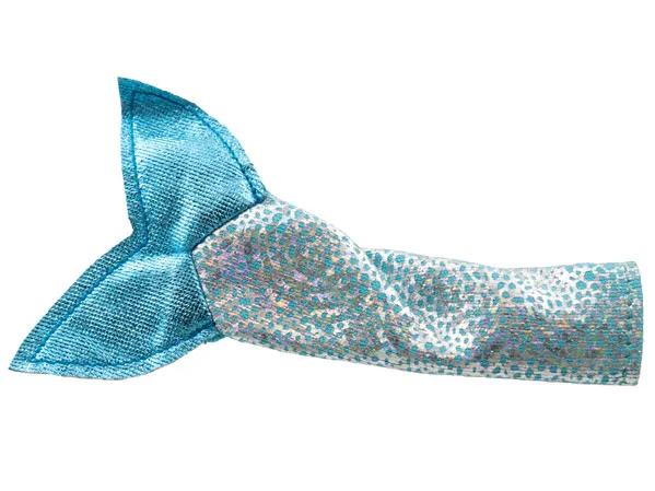 Belville Fishtail for Adult with Medium Blue Fins, Medium Blue Spots, Silver Overlay Pattern