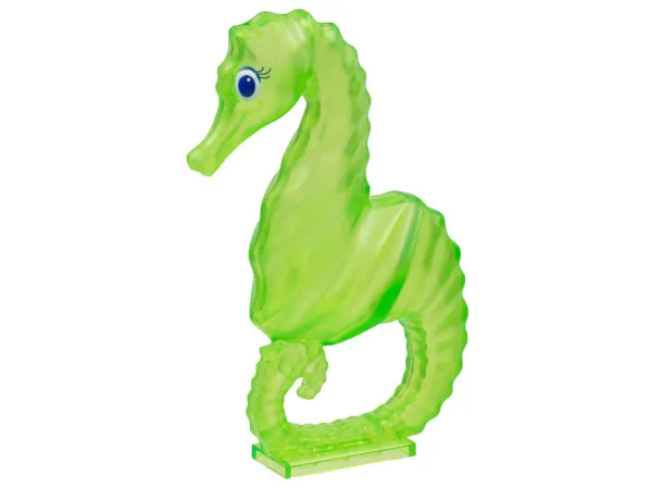 Seahorse with Black, Blue and White Eyes Pattern