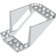 Aircraft Fuselage Aft Section Bottom 6 x 8 x 4 with 4 x 6 Cargo Door Cutout, 2 Holes and 2 Pin Holes