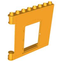 Duplo Wall 1 x 8 x 6 Hinge on Left with Door Opening