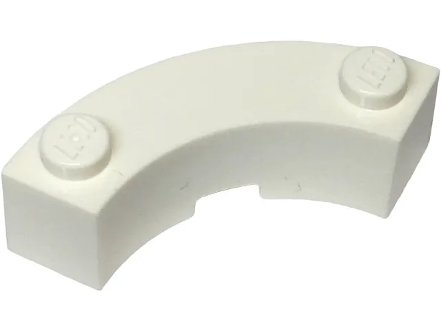 Brick, Round Corner 3 x 3 Macaroni with 2 Studs