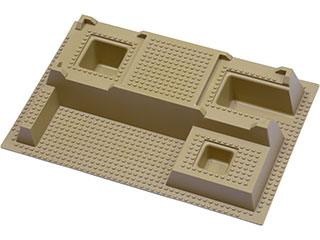 Baseplate, Raised 32 x 48 x 6 with Level Front