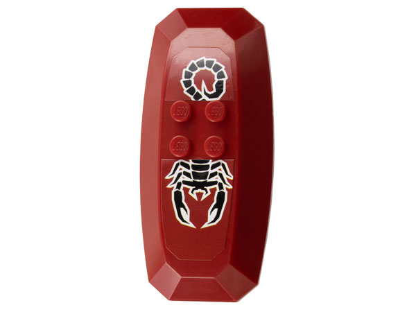 Large Figure Shield, Shadow Knight (Nestlé Promotional) with Scorpion Pattern (Stickers) - Set 4942