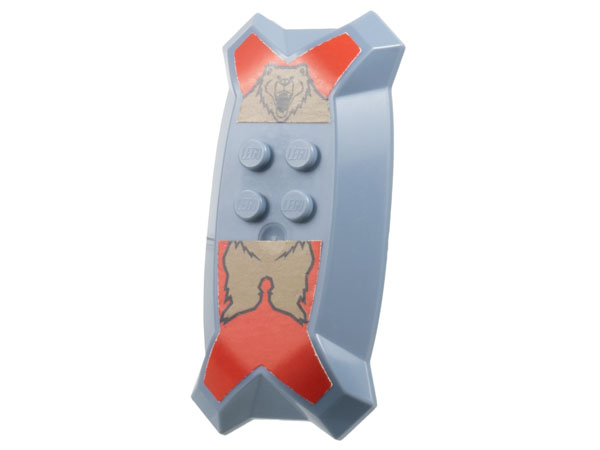 Large Figure Shield, Santis (Nestlé Promotional) with Bear Pattern (Stickers) - Set 4945