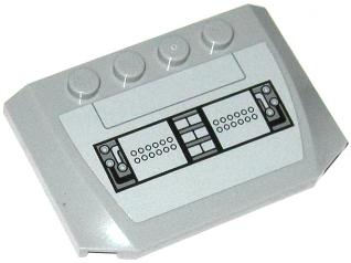 Wedge 4 x 6 x 2/3 Triple Curved with SW AT-TE Control Panel Pattern (Sticker) - Set 75019