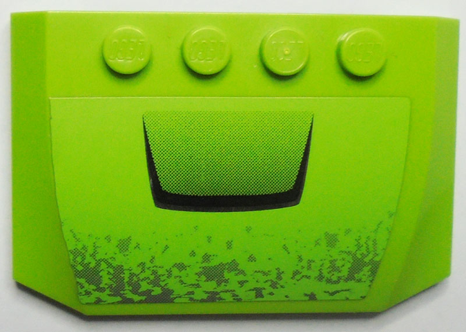 Wedge 4 x 6 x 2/3 Triple Curved with Air Vent and Worn Front Pattern (Sticker) - Set 8496