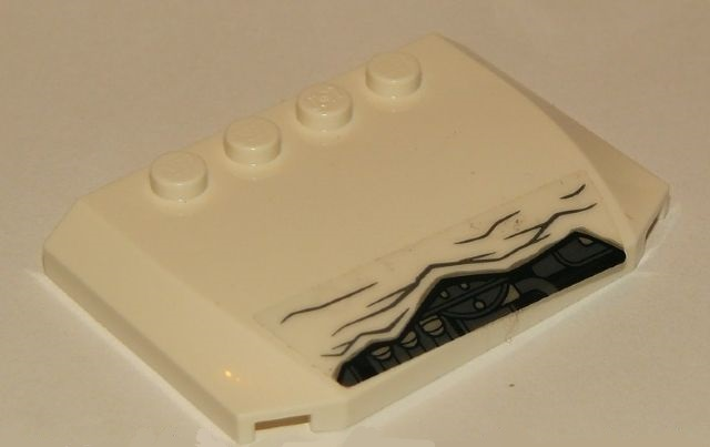 Wedge 4 x 6 x 2/3 Triple Curved with Twisted Metal Pattern (Sticker) - Set 76083