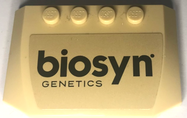 Wedge 4 x 6 x 2/3 Triple Curved with Black 'biosyn GENETICS' Pattern (Sticker) - Set 76951