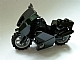 Motorcycle City with Black Chassis (Long Fairing Mounts) and Light Bluish Gray Wheels