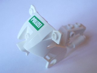 Motorcycle Fairing, City with 'POLIZEI' White on Green Background Pattern (Sticker) - Sets 7235 / 7237