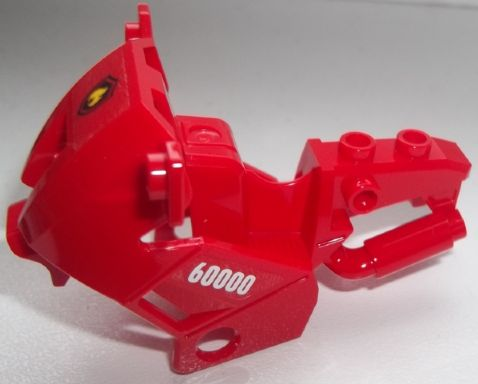 Motorcycle Fairing, City with Black and Yellow Fire Logo Badge on Front and '60000' on Both Sides Pattern (Stickers) - Set 60000