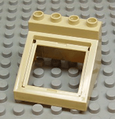 Duplo, Furniture Cabinet Top 4 x 4 x 2 1/2 Sloped with Opening