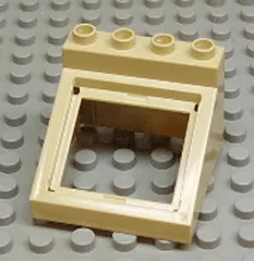 Duplo, Furniture Cabinet Top 4 x 4 x 2 1/2 Sloped with Opening