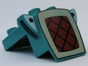 Duplo Tractor Front with Grille and Eyes (Travis' Face)