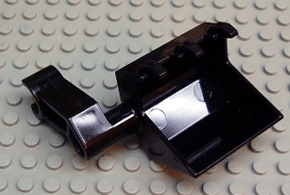 Duplo Excavator Bucket 2 x 2 x 2 with Three Teeth and Angled Arm with Clip