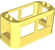 Duplo, Train Passenger Cabin 4 x 8 x 3 1/2 with 4 Studs on Top