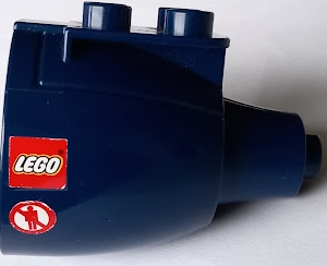 Duplo Airplane Large Engine Housing with LEGO Logo and Red People Prohibited Sign Pattern Model Left Side (Stickers) - Sets 7840 / 7843