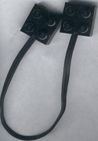 Electric, Wire with Brick 2 x 2 x 2/3 Ends (Undetermined Type)