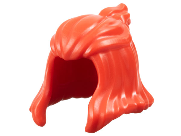 Minifigure, Hair Female Mid-Length with High Bun