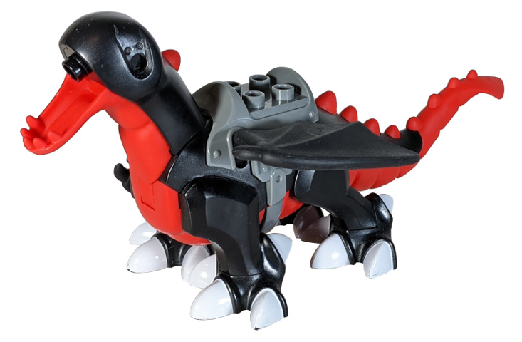 Duplo Dragon Body with Wings Large with Variably Colored Underside