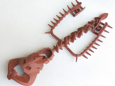 Bionicle Piraka Spine with Mask and Arm Covers (Avak) - Flexible Rubber