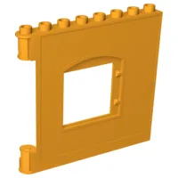 Duplo Wall 1 x 8 x 6 Hinge on Left with Window Opening