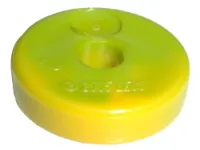 Projectile Disk 2 x 2 with Marbled Yellow Pattern