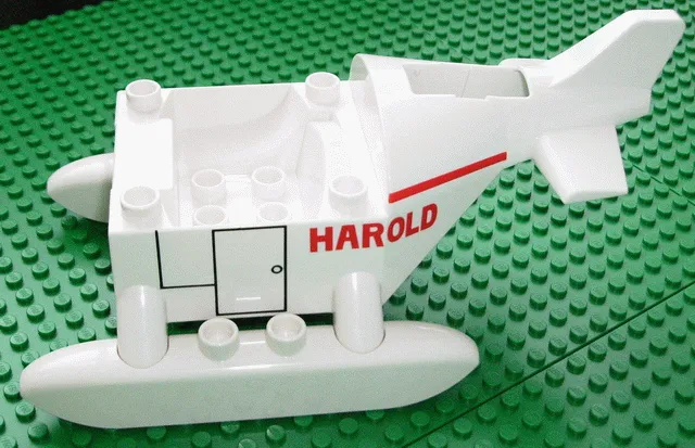 Duplo Helicopter Thomas & Friends Harold Body Pattern (Skids not Removable)