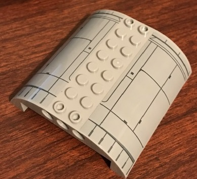 Slope, Curved 8 x 8 x 2 Double with SW Resistance Bomber Fuselage Pattern on Both Sides (Stickers) - Set 75188