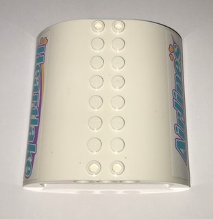 Slope, Curved 8 x 8 x 2 Double with 'Heartlake' and 'Airlines' Pattern (Stickers) - Set 41109