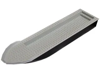 Boat, Hull Unitary 51 x 12 x 6 with Light Bluish Gray Top (54100 / 54101)